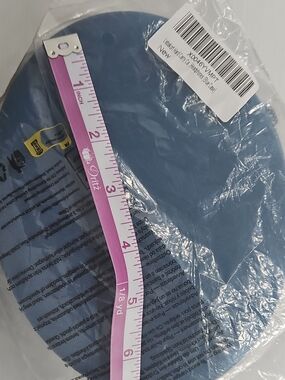 Headphone Case Blue Round Electronics Accessory Pouch